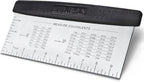 HULISEN Large Bench Scraper for Baking, 10 inch Dough Pastry Scraper with Measuring Scale, Stainless Steel Cake Scraper, Pizza Cutter, Food Chopper, Bread Separator Knife