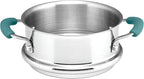 Rachael Ray Cucina Hard Porcelain Enamel Nonstick Multi-Pot / Steamer Set, 3-Quart, Agave Blue - 16799