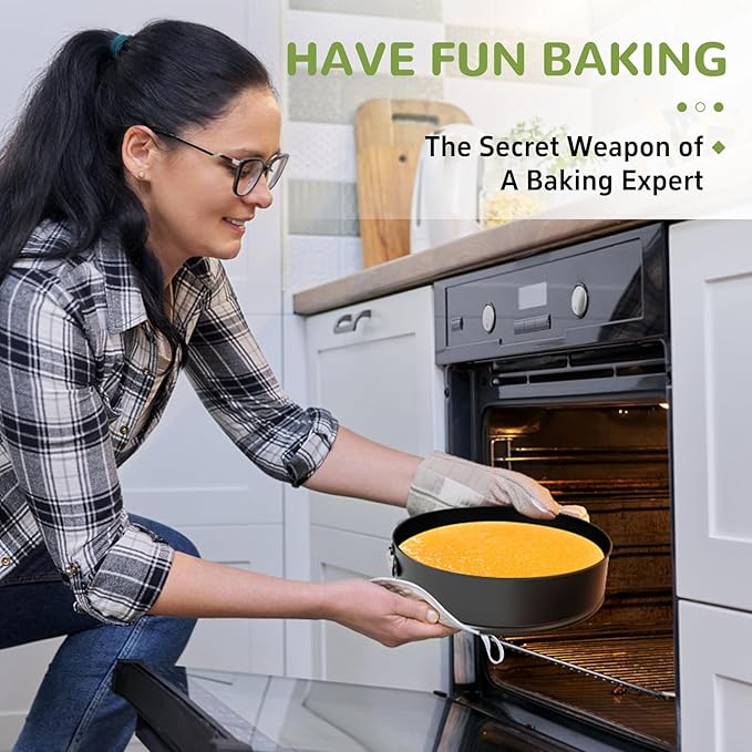 7 Inch Springform Pan with Removable Bottom, Non-stick Round Spring Form Cake Mold Cheesecake Pan For Baking