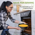 7 Inch Springform Pan with Removable Bottom, Non-stick Round Spring Form Cake Mold Cheesecake Pan For Baking