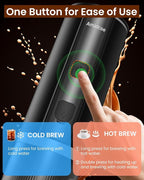 Portable Espresso Maker, 20 Bar Electric Espresso Machine for Travel, Camping, Rechargeable USB-C Mini Coffee Maker for NS Capsule Pods and Ground Coffee, Matte Black