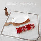 5 x 8 Inch Ceramic Oval Au Gratin Baking Dishes 12 OZ, Set of 4 Banana Split Bowls, for 1 or 2 Person Servings, Bakeware with Handle(10.3 IN) for Kitchen and Home, Oven & Microwave Safe