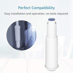 AQUA CREST Coffee Machine Water Filter, Replacement for Jura® Clearyl White, 64553, 7520, 60209, 68739, 62911 - Including Various Models of Nespresso®, Impressa®, TÜV SÜD Certified, 6 Packs