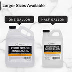 Thirteen Chefs Mineral Oil - 12oz Food Grade Conditioner for Wood Cutting Board, Countertop & Butcher Block, Lubricant for Knife or Meat Grinder - Safe USP Finish on Marble, Soapstone