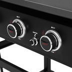 Royal Gourmet GB4000P 4 Burner Propane Gas Griddle with Hard Cover and Foldable Side Tables, 35-Inch Flat Top Grill with 766 Sq. In. Cooking Area for Backyard and Tailgating, Black