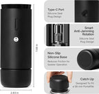 TIMEMORE Electric Coffee Grinder Portable - Adjustable Burr Grinder with 30 Precise Settings, Auto Stop & Clog Protection for Espresso, Pour-Over, French Press Moka,for Home Outdoor Use（Black）