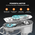 VIVOHOME Stand Mixer, 660W 10 Speed 6 Quart Tilt-Head Kitchen Electric Food Mixer with Beater, Dough Hook, Wire Whip and Egg Separator, Silver