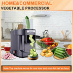 Commercial Vegetable Dicer Chopper 3 IN 1 Food Processor Automatic Potato Slicer&Onion Shredder with 3 Stainless Steel Blades 110V