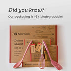 Starpack 'Like a Boss' XL Premium Silicone Cooking Utensils Set (6 Pcs) - Heat Resistant Kitchen Utensils 600°F - Non-Stick Silicone Utensil Set - Large Kitchen Utensils Set for Cooking & Serving