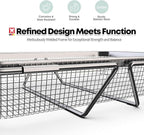 Extendable Dish Rack with Feet, Vegetable Colander Basket, Stainless Steel Dish or Silverware Drying Rack, Ultimate Kitchen Organizer Over The Sink (12.99 x 9.65 x 2.76 Inches)