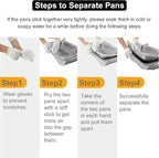 3 Packs Chafing Dish Buffet Set Stainless Steel Food Warmer with 8QT 3 Full Size Pans Portable for Parties Catering Buffet Servers and Warmers