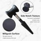 Meat Tenderizer Hammer with Soft Silicone Grip Handle,Dual-side Mallet for Kitchen,Heavy Duty Pounder For Tenderizing Steak, Beef and Fish, Meat Pounder Flattener