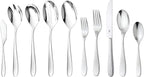 Silverware Set for 8 with Serving Utensils, 18/10 Stainless Steel Flatware, Mirror Finish, Dishwasher Safe, Heavy-Duty Cutlery, Built to Last (45-Piece Including a Serving Set, Fidenza)