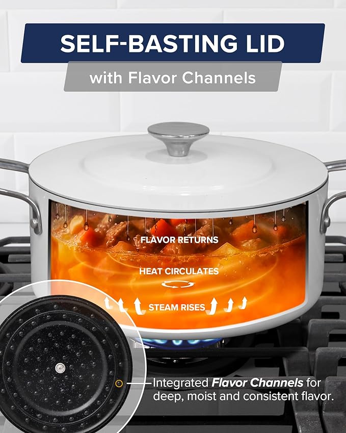 Nuwave Lux 13-Piece Premium Cookware Collection, Next-Generation G11 Duralon Blue Ceramic Nonstick, Ultra Durable, PFAS-Free, Lightweight & Works on All Cooktops