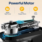 VIVOHOME 9 in 1 Multifunctional Stand Mixer with Fermentation, 6 Speed 7.5 Quart Kitchen Electric Food Mixer with Timer, Meat Grinder, Juice Blender, Vegetable Slicer, Pasta and Cookie Maker, Black