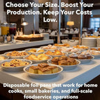 1000-Pack 6" Foil Pie Pans - Medium 7/8" Depth Disposable Aluminum Pie & Tart Pans with Full Curl Rim - For Bulk Baking, Portion Prep, To-Go Meals, Market Stands & Foodservice Lines