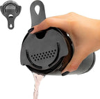 A Bar Above Black Hawthorne Strainer Cocktail, Bar Strainer Cocktail, with High-Density Spring, Mirrored Drink Strainer, Cocktail Strainer, for Boston Shakers and Mixing Glasses