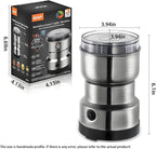 Electric Coffee Grinder,Multifunctional Coffee Bean Grinder,Food Grade 18/10 Stainless Steel Blades,Lightweight Design,Suitable for Beans,Spices and Herbs