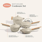 Our Place Cookware Set - 13-Piece Kit Including the Always Pan, Perfect Pot and Spatulas | Multifunctional, Toxin-Free Nonstick | Heat Safe up to 450°F | Oven, Stove, Induction Compatible | Steam