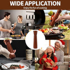Wooden Pepper Grinder,Pepper Mill Wood 10In–Salt Grinder Refillable,Pepper Grinder Manual Adjustable Ceramic Rotor,Easy Refill,Salt and Pepper Shakers with Coarseness Control 1-Pack