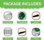 My-Cap Reusable Coffee Capsule Disc with Silicone Lid - Coffee Disc & Filter Set for Bosch Tassimo Brewer - Make Your Own Coffee Pod Discs - Reuse & Refill