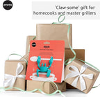 OTOTO Aqua the Crab Silicone Utensil Rest - Silicone Spoon Rest for Stove Top - BPA-Free, Heat-Resistant Kitchen and Grill Utensil Holder - Non-Slip Spoon Holder Stove Organiser and Steam Releaser