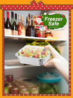 110 Pack 5x4 Disposable Small Aluminum Pans with Dome Lids - 1lb-Mini-Aluminum-Foil-Pans-Tin-Foil-Takeout-Trays-Food-To-Go-Containers-for-Meal-Prep-Cooking-Roasting-Heating-Baking