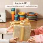 Homienly 40-Piece Premium Wheat Straw Dinnerware Sets, Service for 8, Unbreakable Plates and Bowls Set - Cups Sets, Dinner Plates, Bowls for Kitchen,Dishwasher and Microwave Safe Dishes Set - Multi