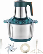 5L Electric Meat Grinder, Stainless Steel Dough Machine, 500w Strong Food Processing Machine, 5-Speed Mode, Used For Dough Stirring, Onion, Meat, Nuts, Fruits, Garlic, Vegetables