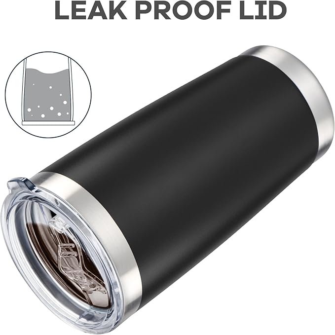 20 oz Tumbler with Lid Stainless Steel Insulated Tumblers Bulk Double Wall Vacuum Cups Powder Coated Travel Mug Keep Drinks Cold and Hot, Mix, 12 Pack