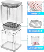 French Fry Cutter 4-in-1 – Potato Cutter for Fries, Onion Dicer, Food Chopper & Apple Slicer – Manual Hand Vegetable Cutter with 4 Blades