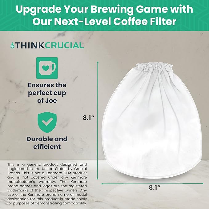 2 Replacement Strainer Bags Compatible With Toddy« Cold Brew System 5 Gallon Commercial Brewers, Washable & Reusable - by Think Crucial (2 Pack)