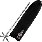 Piña Barware Swizzle Stick Stirrer - Stainless Steel with Smooth Matte Finish (One Swizzle Stick)