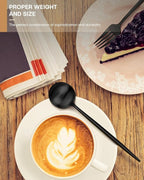 Black Silverware Set,Ollex 20 Pieces Flatware Set for 4,Stainless Tableware Cutlery Set with Knives Forks and Spoons Utensil set for Home Kitchen Restaurant Hotel,Satin Finish&Dishwasher Safe