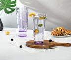 KOXIN-KARLU Mixed Drinkware 26-ounce Plastic Tumbler Acrylic Water Glasses, set of 6 Purple