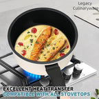 Nonstick Sauce Pan with Lid,2QT small pot, PFOA Free,Kitchen Pots Induction Pot,Cream