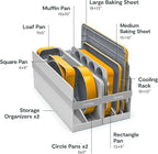 Caraway Nonstick Ceramic Bakeware Set (11 Pieces) - Baking Sheets, Assorted Baking Pans, Cooling Rack, & Storage - Aluminized Steel Body - Non Toxic, PTFE & PFOA Free - Marigold