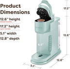 Keurig K-Express Single Serve Coffee Maker – Strong Brew Option, 42oz Reservoir, Sleek Design for Holiday Hosting & Gifting, Mint