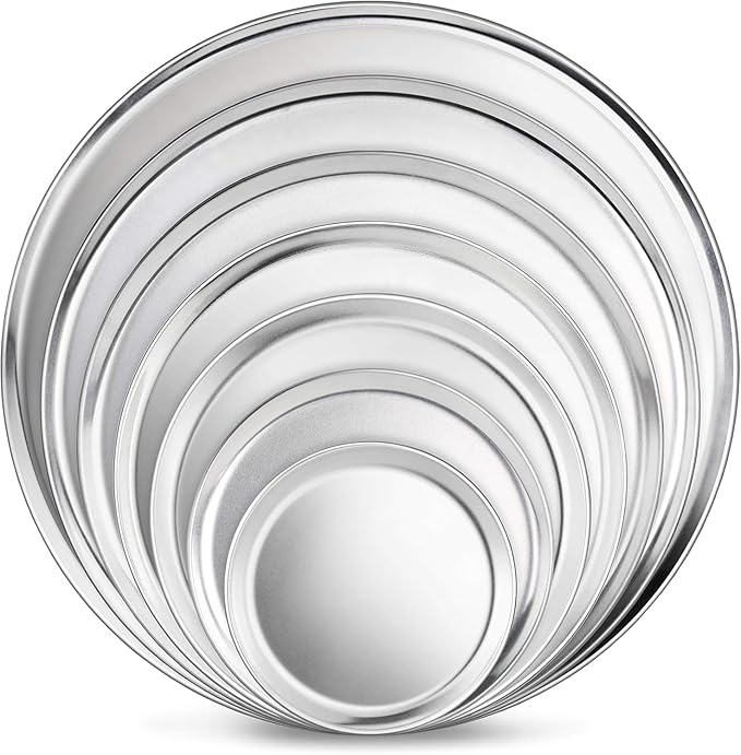 10-inch Aluminum Pizza Tray | Commercial Grade Round Baking Tray for Oven, Home & Restaurant Use [1 Pack]