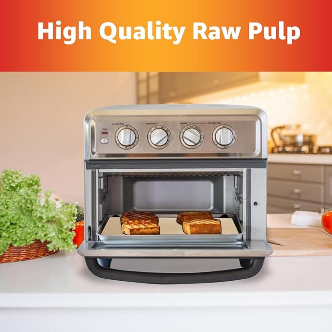 9 x11 inch Air Fryer Parchment Paper Squares, 140 Sheets Unbleached Pre-Cut Baking Disposable Paper Liner for Cuisinart Non-Stick Air Fryer Toaster Oven