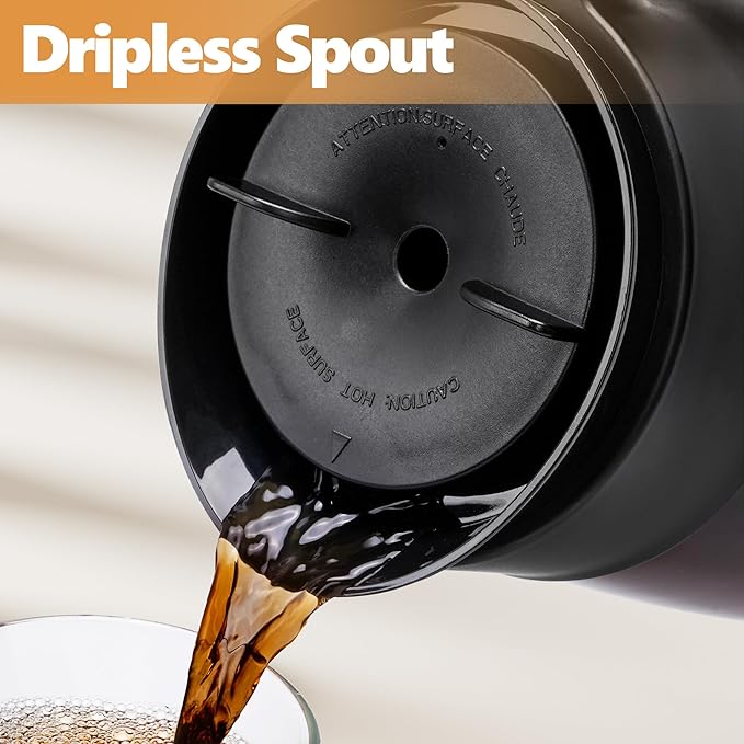 12 Cup Coffee Pot Replacement for Ninja Coffee Maker CFP101 CFP201 CFP301 CFP250A CFP300 CFP305 CFP307 CM400 CM401 CFN601 CF090 CF091 CF092, Glass Carafe for Ninja with Brew-Through Lid