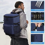 Cooler Backpack 33 Cans Backpack Coolers Insulated Leak Proof Soft Beach Cooler Bag for Men Women Ice Chest Backpack Camping Hiking Picnic Travel Cooler Lunch Backpack