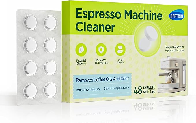 Espresso Machine Cleaning Tablets, Coffee Machine Cleaning Pods, Coffee Machine Cleaner for All Espresso Machine, 48 Pack