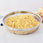 Fine Mesh Strainer for Kitchen, Stainless Steel Colander Bowl for Pasta, Rice, Fruit, Metal Net Baskets with Resting Base - Strain, Drain, Rinse （Diameter 12.2 inch）