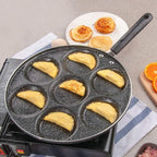 LAVEN Egg Frying Pan, 7-Grid Multi Egg Cooking Pan, Non Sticking Plett Pan for Restaurant, Hotel Household Kitchen Use