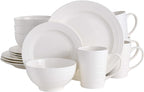 Gibson - 102504.16RM Gibson Home Amelia Court 16 Piece Dinnerware Set, White