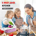 Vegetable Chopper, Pro Onion Chopper, 14 in 1Multifunctional Food Chopper, Kitchen Vegetable Slicer Dicer Cutter,Veggie Chopper With 8 Blades,Carrot and Garlic With Container (Gray) (White)