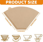 320 Count #4 Coffee Filters 8-12 Cup Disposable Coffee Filters 4 Cone Paper Unbleached Natural Number 4 Filters Paper Compatible with Ninja Coffee Filter, Drip and Pour Over Coffee Maker