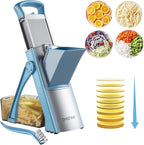 Safer Mandoline Slicer For Kitchen, Thickness Adjustable Onion Vegetable Chopper, French Fry Cutter, Potato Vegetable Slicer, Multifunctional Kitchen Food Fruit Chopper