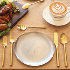 60-Piece Matte Gold Silverware Set, Hand Forged Utensil, Stainless Steel Flatware Set, Hexagon Handle Cutlery Set for Home Hotel Use, Service for 12